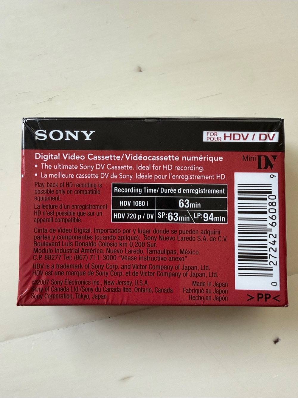 Sony DVC HD 63 minutes Digital Video Cassettes - Picture 5 of 7